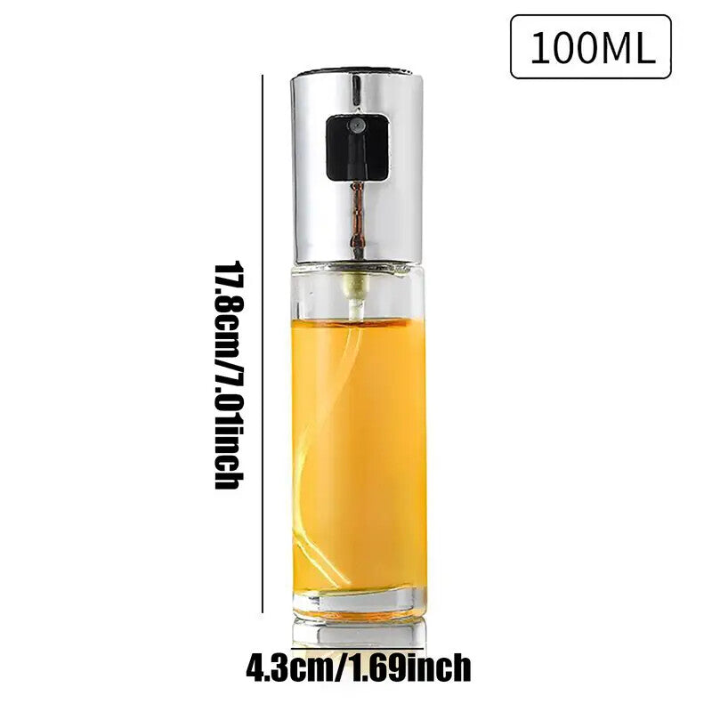 Olive Oil Spray Bottle Glass Oil Dispenser BBQ Kitchen Gadget Vinegar Water Pump