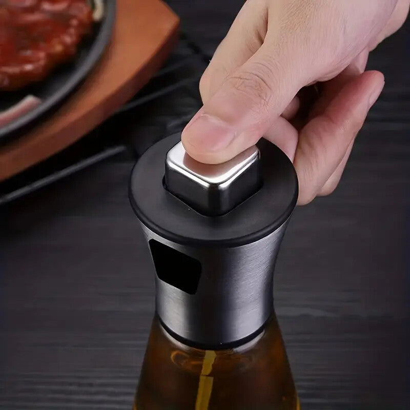 Olive Oil Spray Bottle Glass Oil Dispenser BBQ Kitchen Gadget Vinegar Water Pump