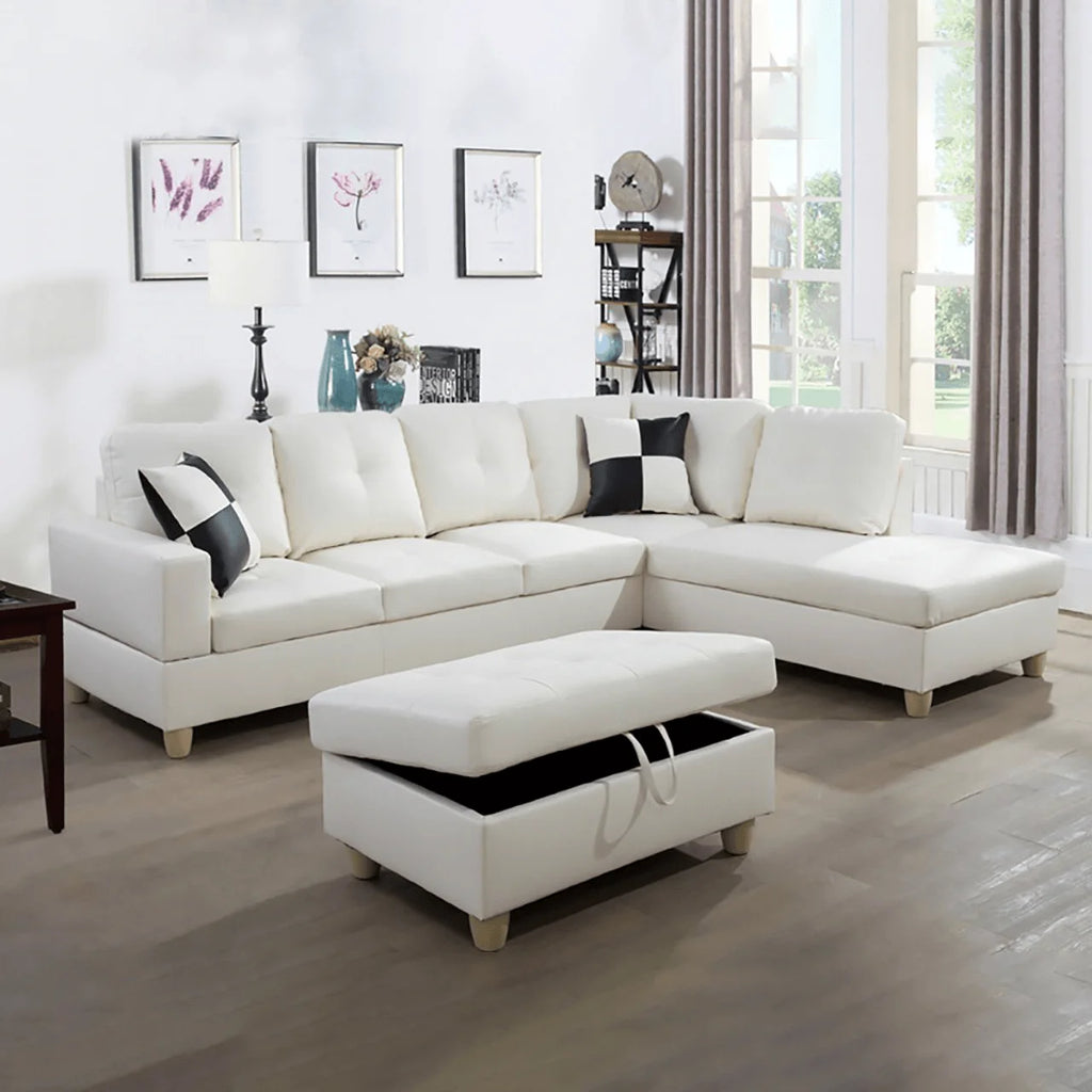 Convertible Sectional Sofa, L Shaped Couch for Small Space Living Room