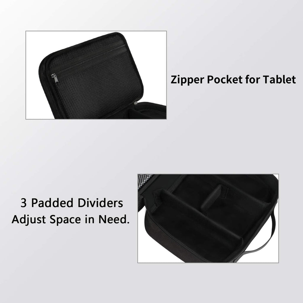 Electronics Organizer Travel Case, Cable Organizer Bag, Black