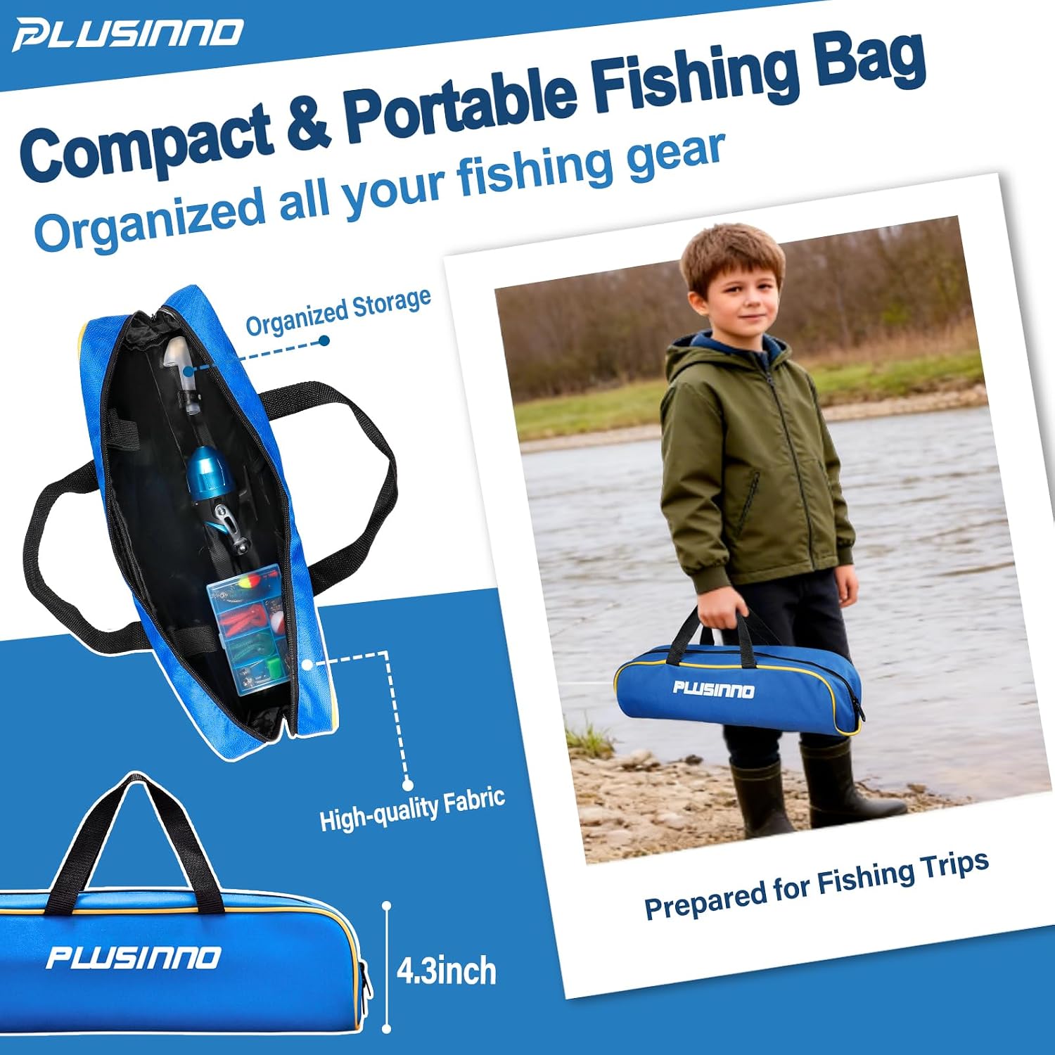 Kids Fishing Pole with Spincast Reel Telescopic Fishing Rod Combo Full Kits for Boys, Girls, and Adults