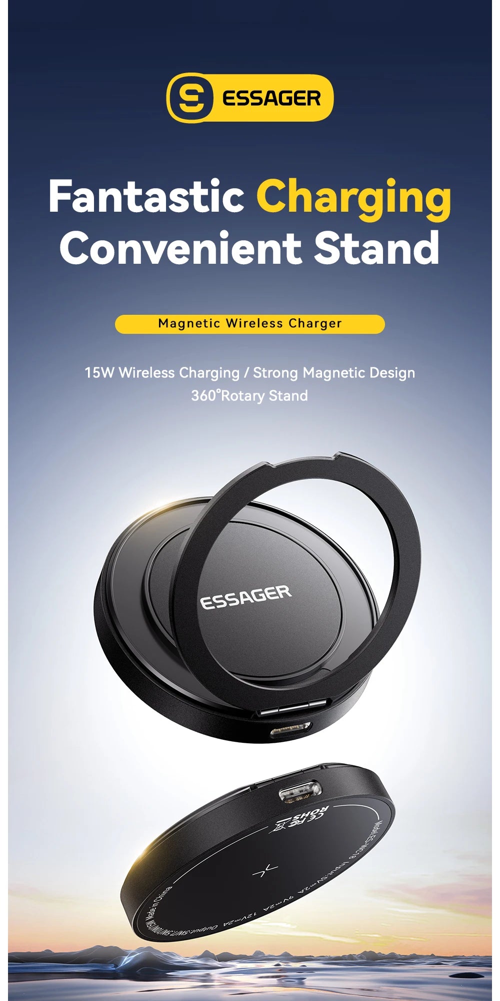 Essager Magnetic 15W Wireless Charger