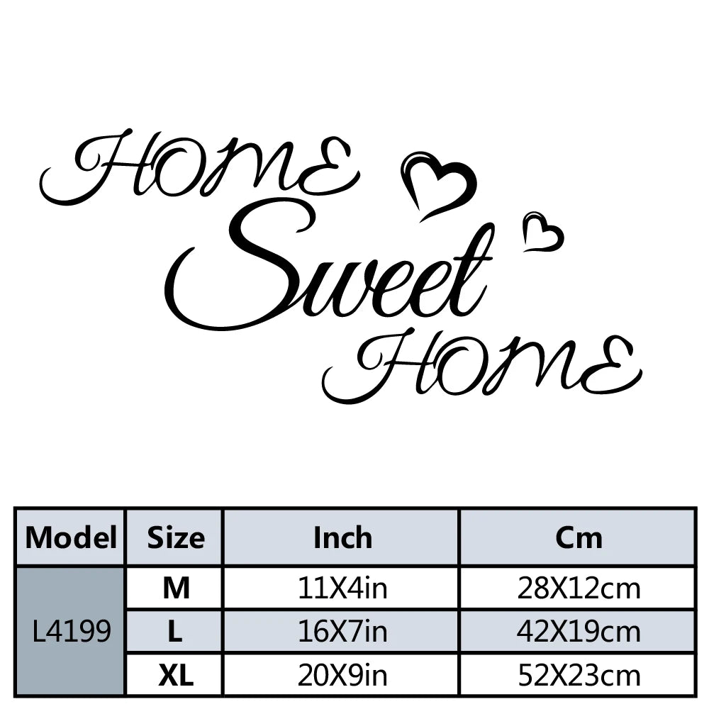 "Home Sweet Home" Vinyl Wall Decal