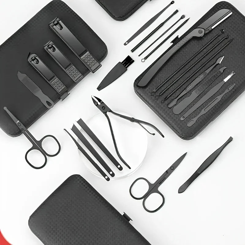 Black Nail Clippers Kit