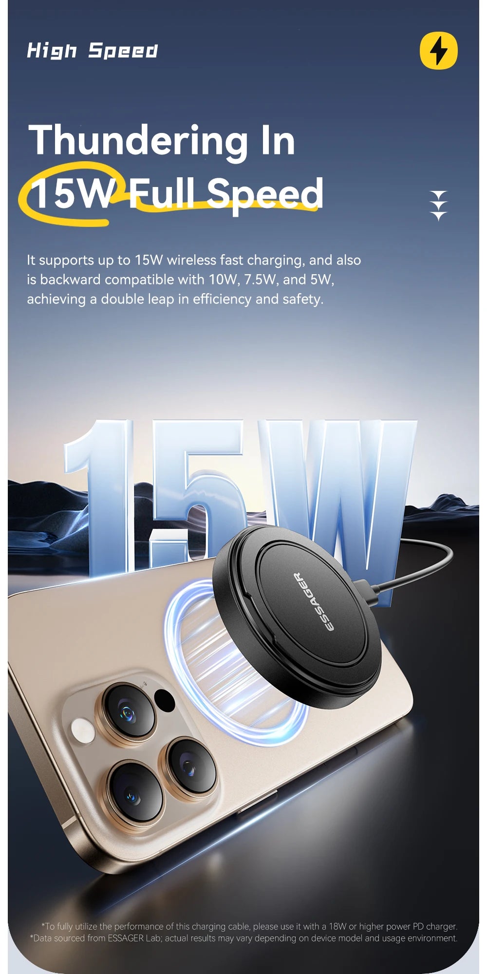 Essager Magnetic 15W Wireless Charger