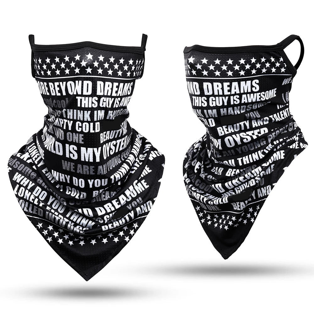 Summer Hanging Ear Bandana Mask