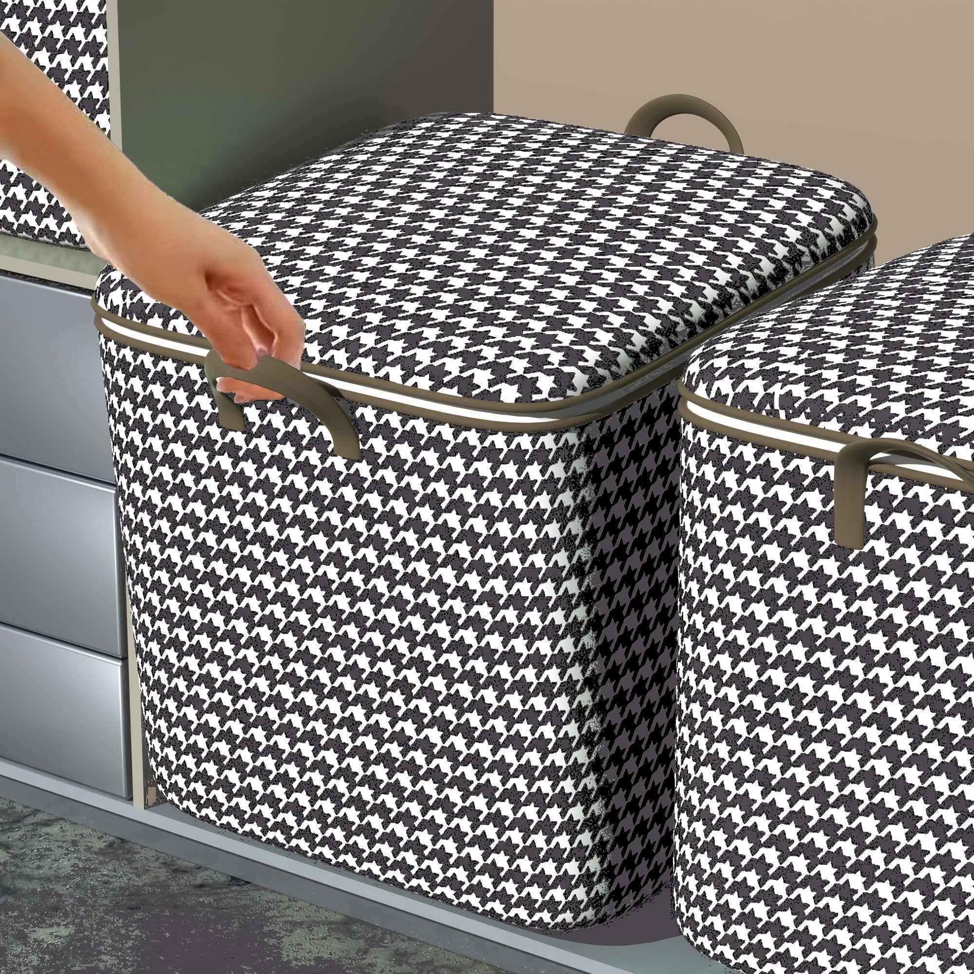 Houndstooth  Storage Box
