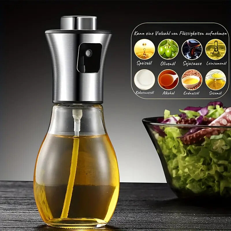 Olive Oil Spray Bottle Glass Oil Dispenser BBQ Kitchen Gadget Vinegar Water Pump