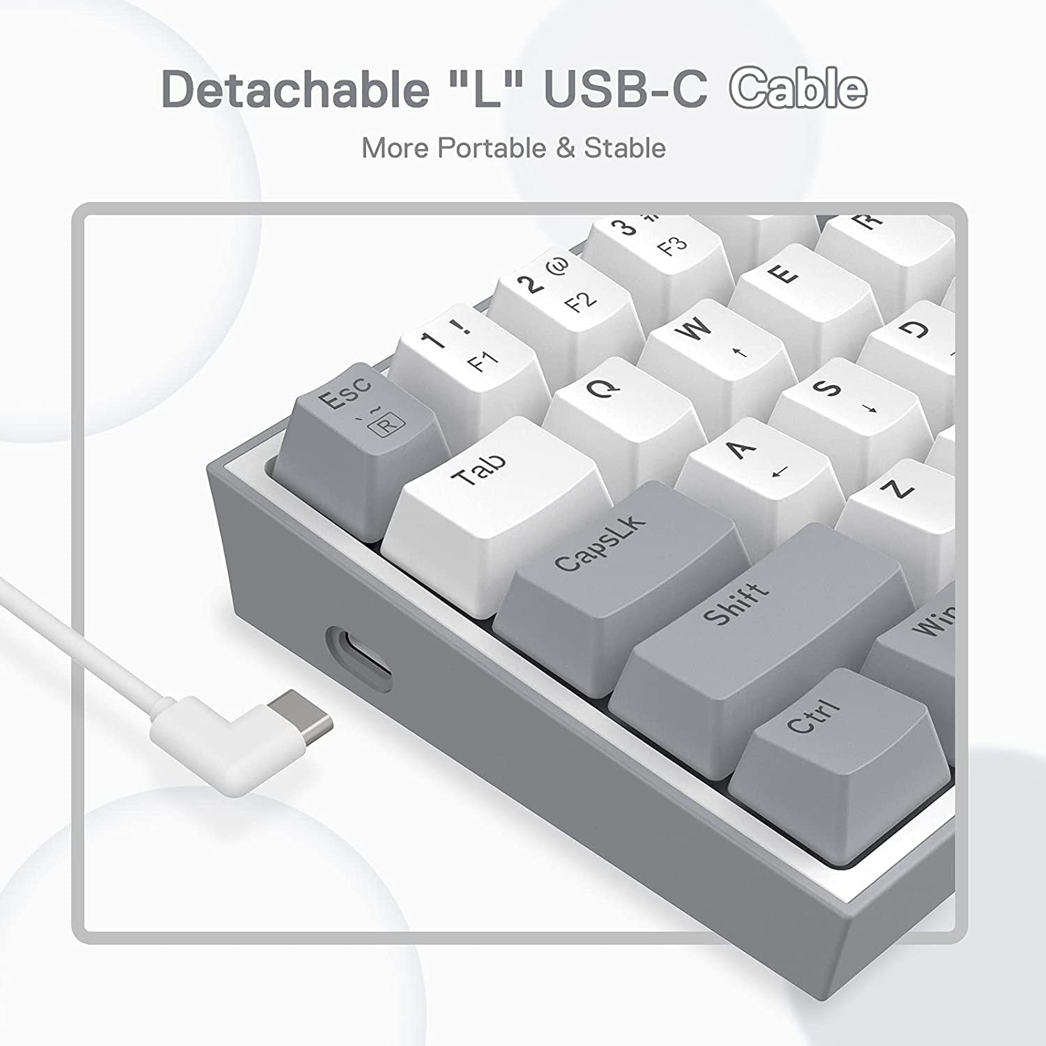 K617 Wired 60% Compact Hot-Swap RGB Gaming Mechanical Keyboard