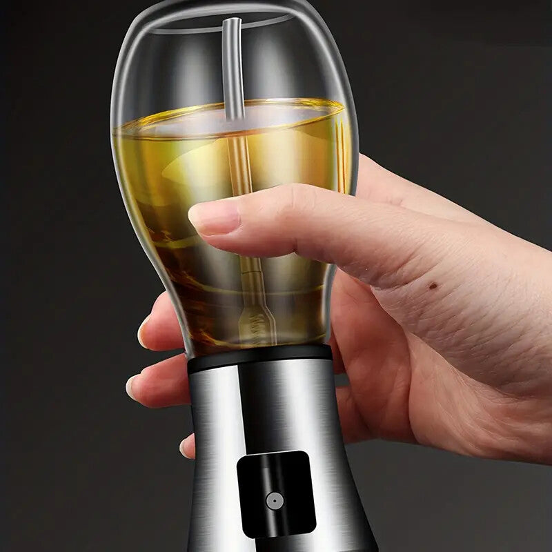 Olive Oil Spray Bottle Glass Oil Dispenser BBQ Kitchen Gadget Vinegar Water Pump