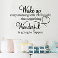 "Wake Up Every Morning"  Wall Decal