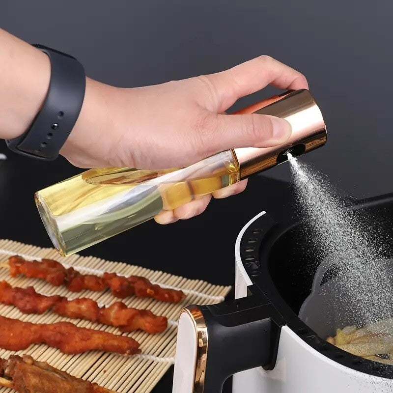Olive Oil Spray Bottle Glass Oil Dispenser BBQ Kitchen Gadget Vinegar Water Pump