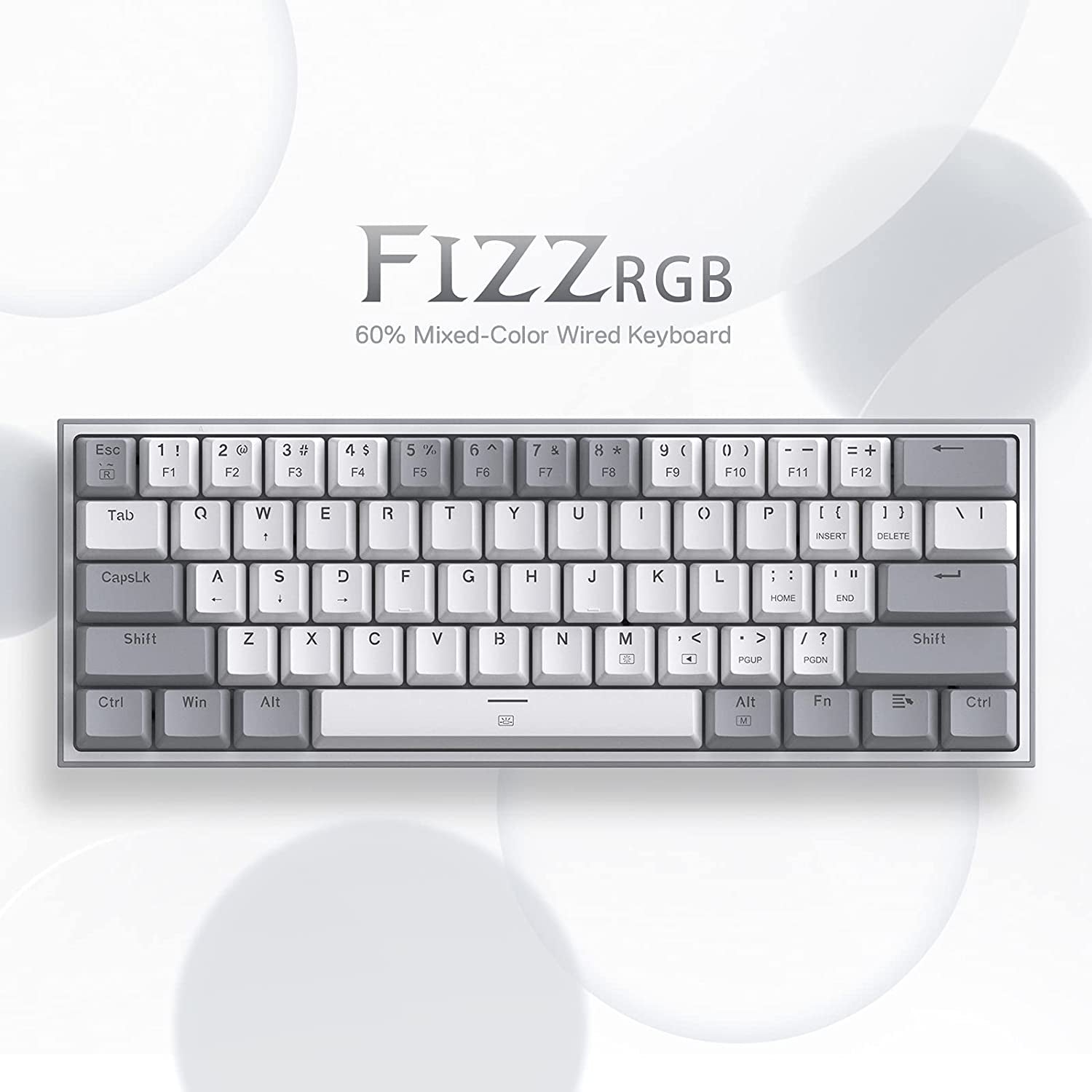 K617 Wired 60% Compact Hot-Swap RGB Gaming Mechanical Keyboard