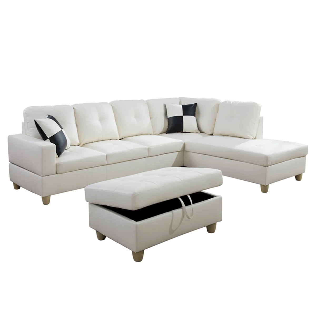 Convertible Sectional Sofa, L Shaped Couch for Small Space Living Room
