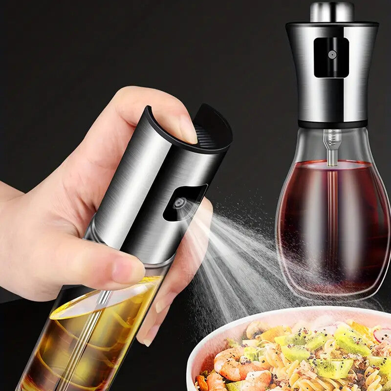 Olive Oil Spray Bottle Glass Oil Dispenser BBQ Kitchen Gadget Vinegar Water Pump